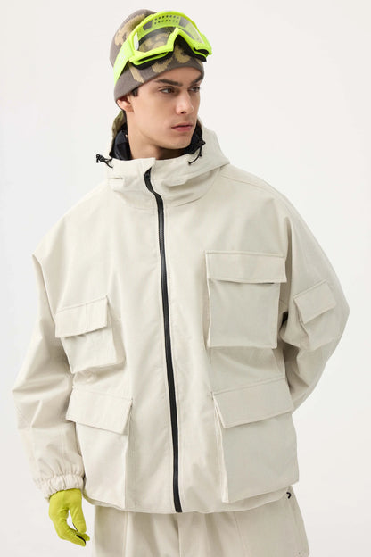 Men's Waterproof Corduroy Snow Jacket