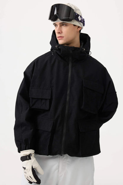 Men's Waterproof Corduroy Snow Jacket